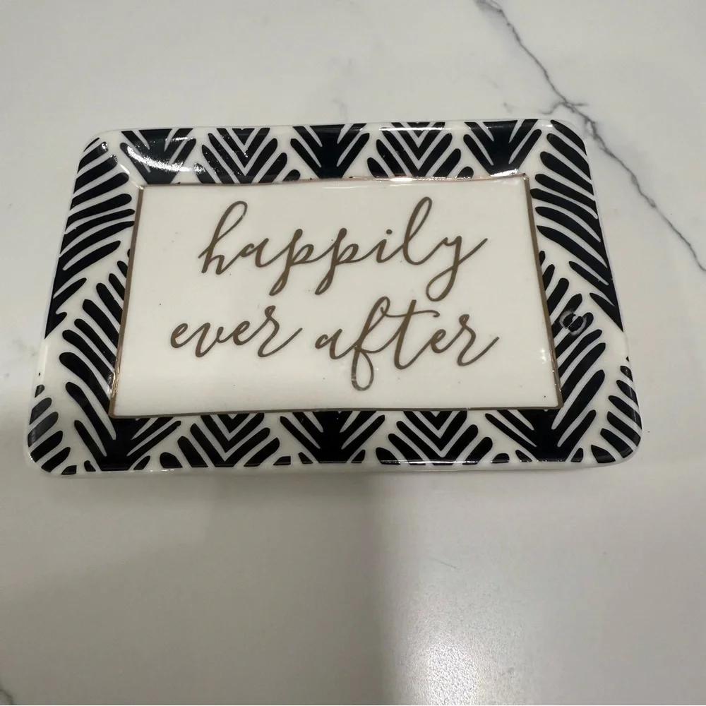 Black and White Decorative Tray